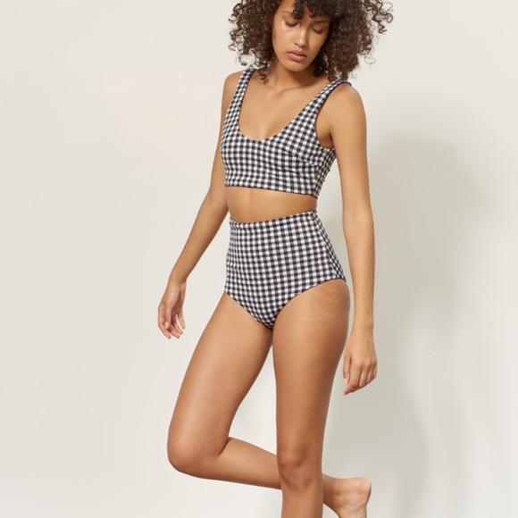 Mara Hoffman Other - Mara Hoffman Lira Bikini Top in Olympia Gingham